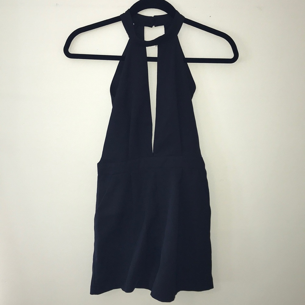 Missguided Black Cut-Out Romper